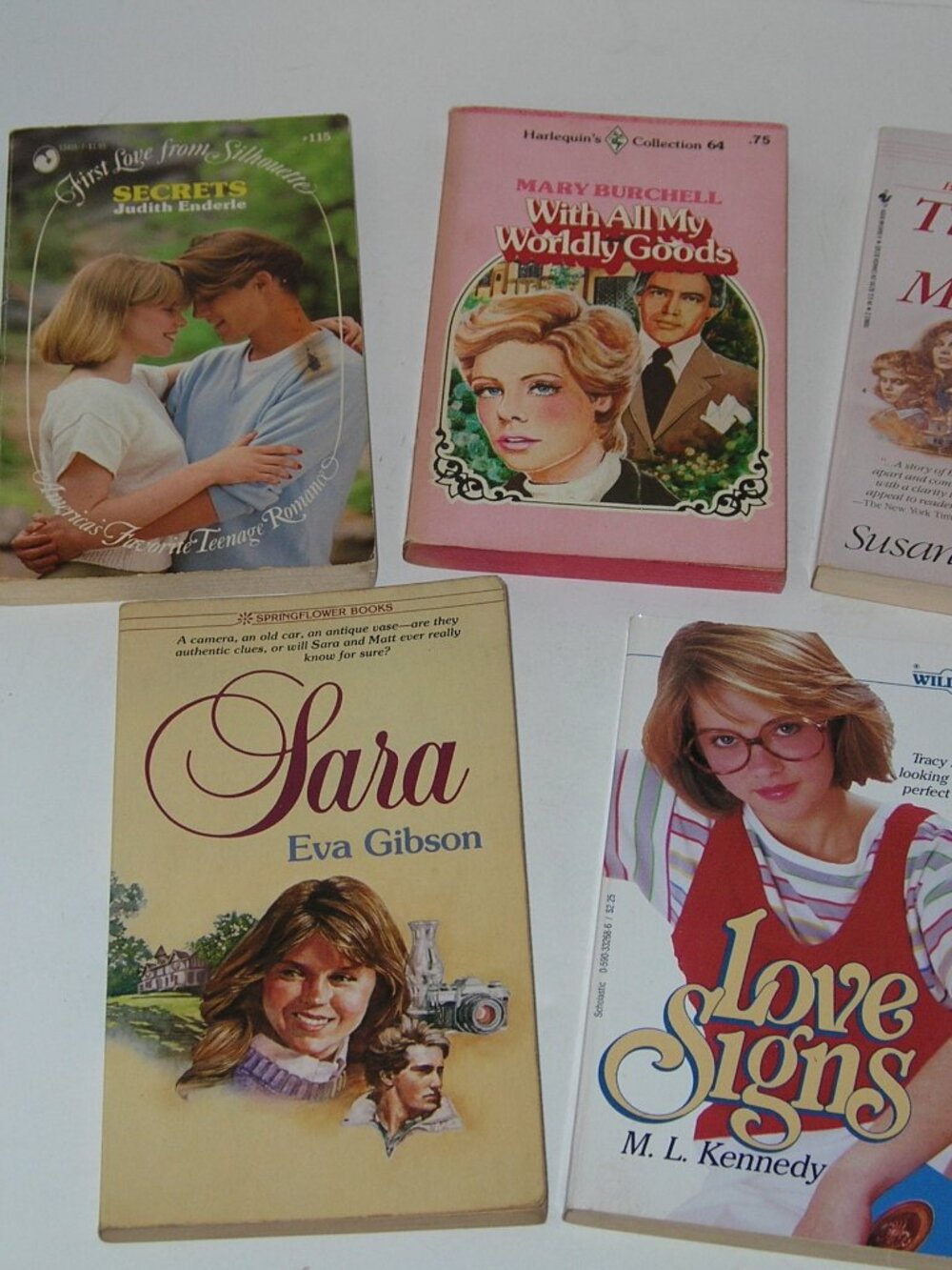 Lot of 5 Romance Novel Books ~ Paperback Nice 87